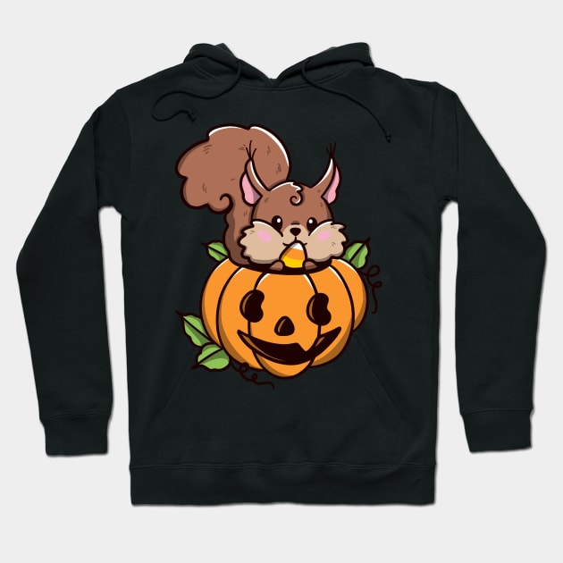 Squirrel halloween Hoodie by Jurassic Ink